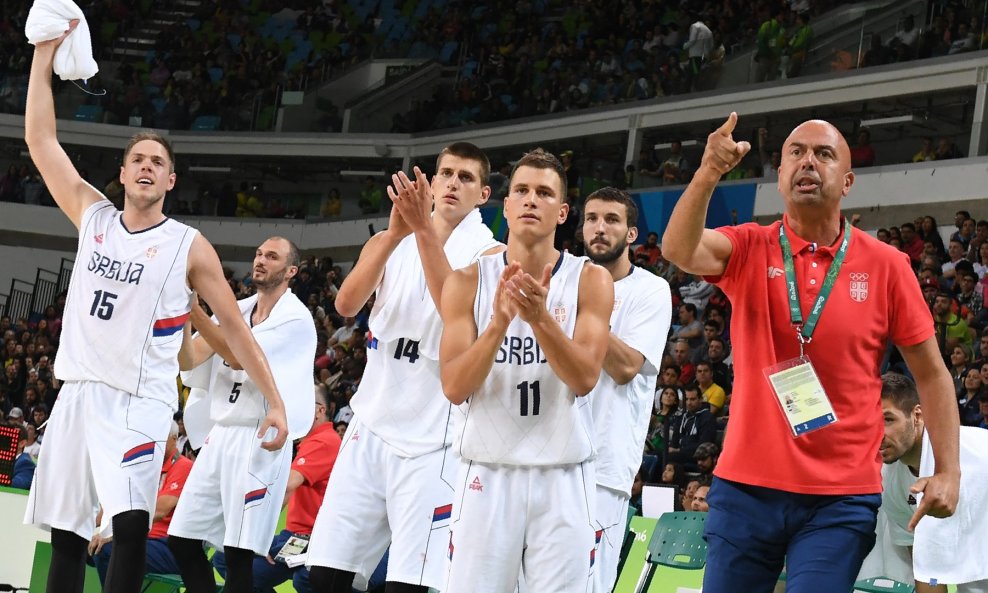 Štimac i suigrači na OI 2016. gdje je Srbija uzela srebro