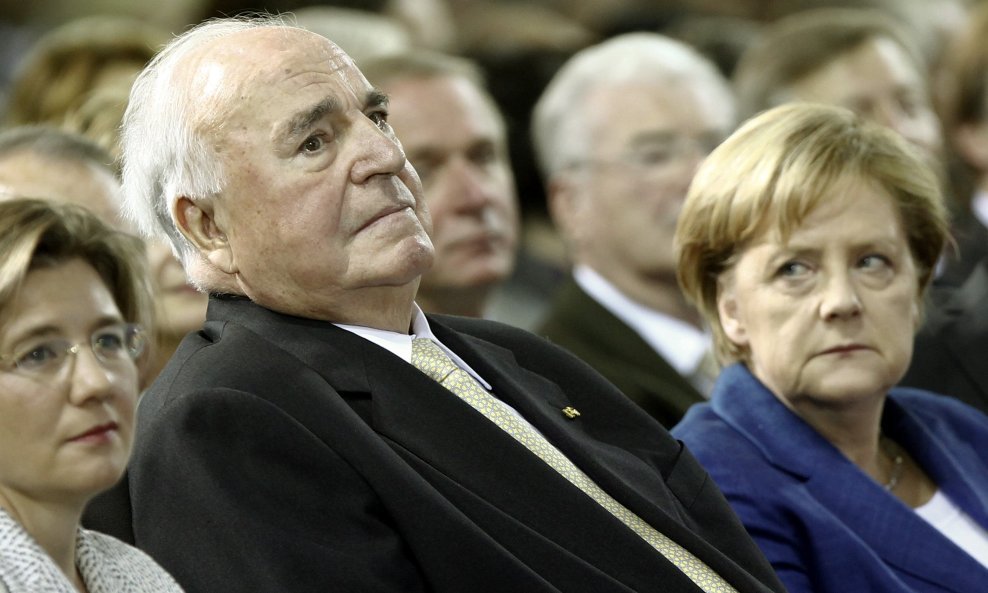 Helmut Kohl i Angela Merkel