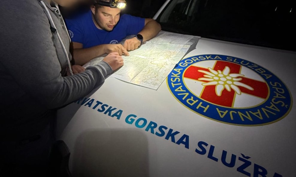 Akcija spašavanja na Sljemenu, HGSS