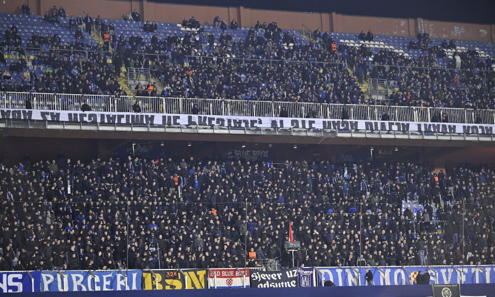 Dinamovi navijači na utakmici protiv Celte