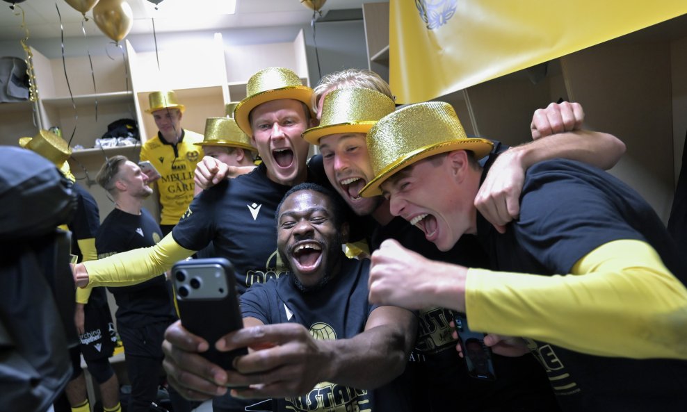 Slavlje igrača Mjallbyja