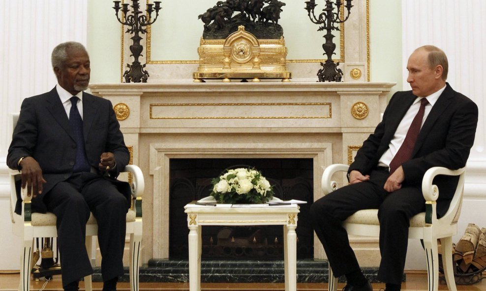 Kofi Annan i Vladimir Putin