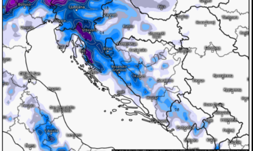 Hoće li prve pahulje stići u Hrvatsku već idućeg tjedna?