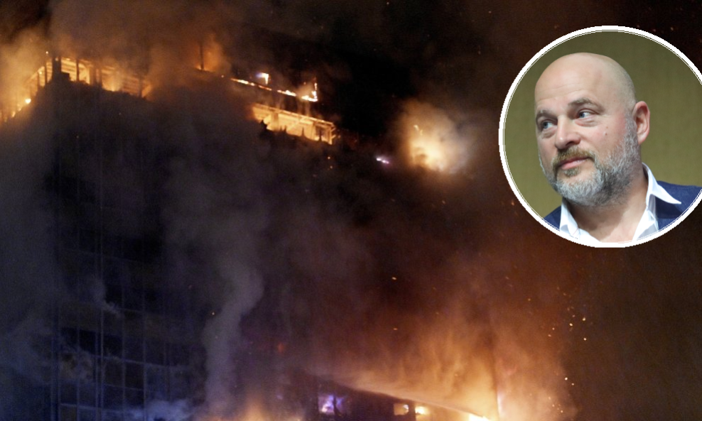 Rene Bitorajac, požar u Vjesnikovom neboderu