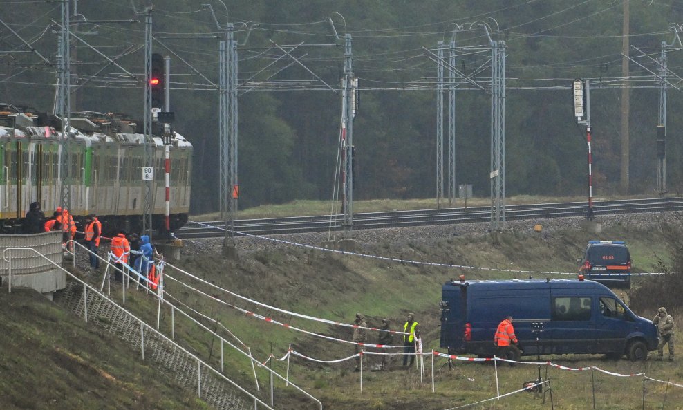Eksplozija na pruzi Varšava-Lublin