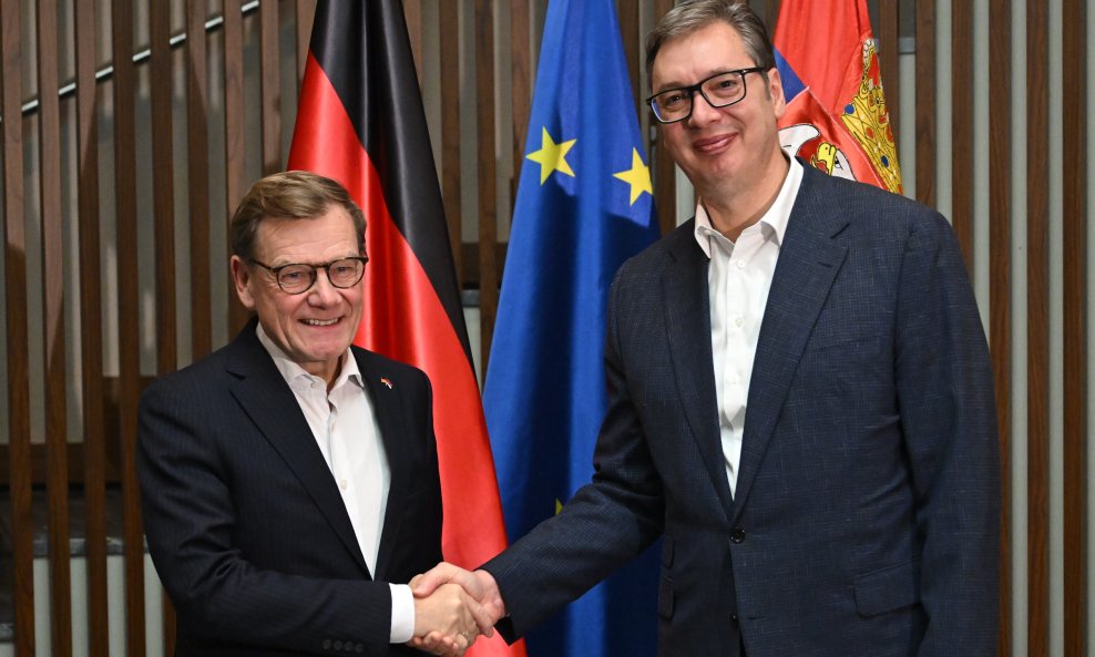 Johann Wadephul u Srbiji se sastao s Aleksandrom Vučićem