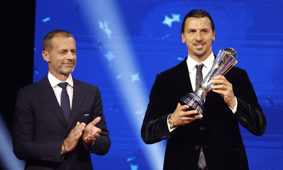 Aleksander Čeferin i Zlatan Ibrahimović