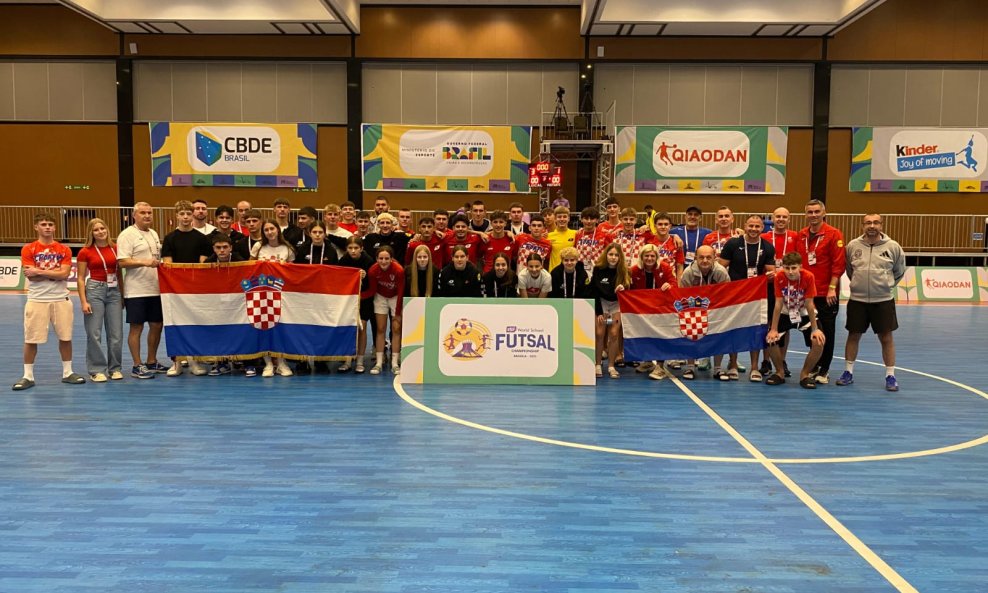 Hrvatski predstvanici na školskom SP-u u futsalu