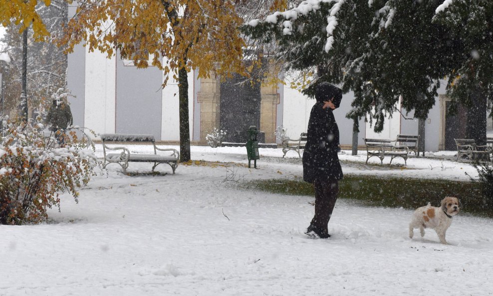 Snijeg u Slavonskom Brodu