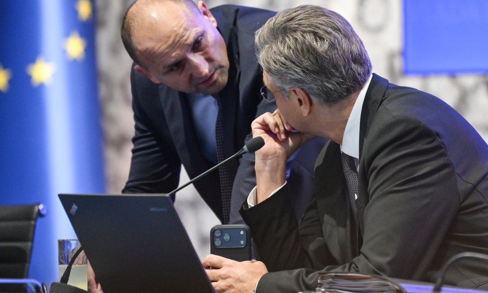 Tomo Medved i Andrej Plenković