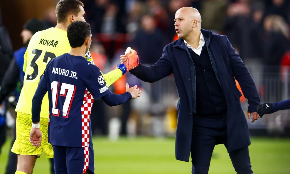 Arne Slot s igračima PSV-a