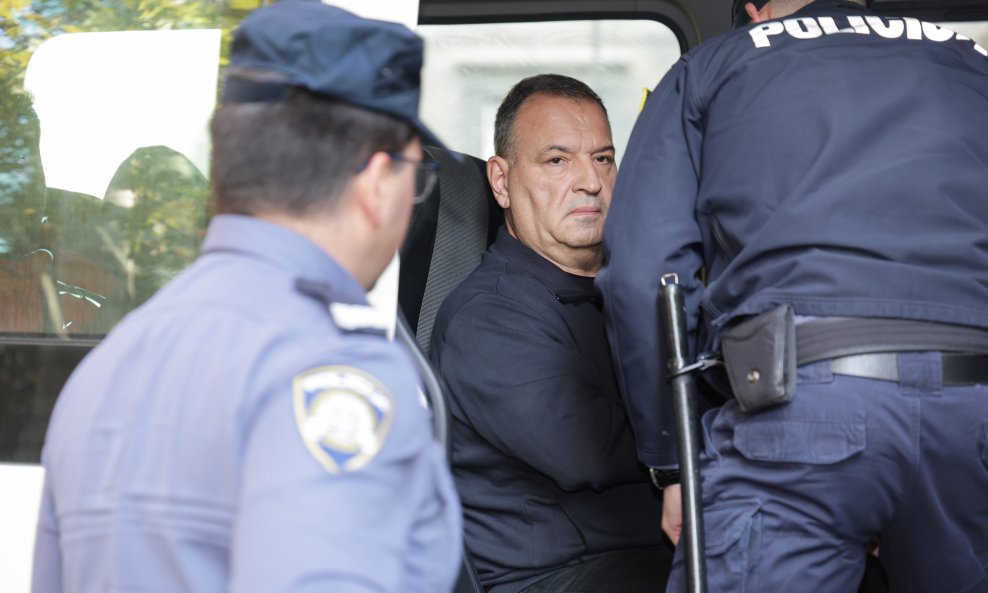 Vili Beroš 2024., u trenutku dovođenja na Županijski sud