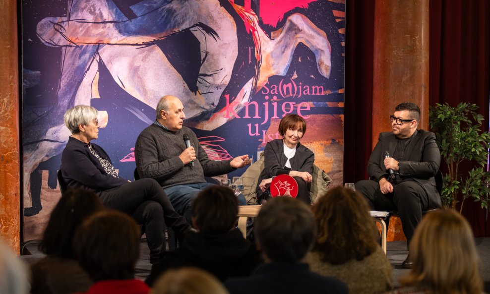 Leonida Kovač, Korado Korlević, Ljiljana Filipović i Aljoša Pužar