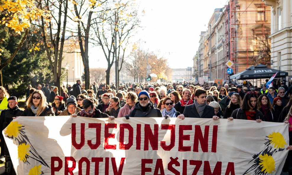 Antifašistički marš u Zagrebu