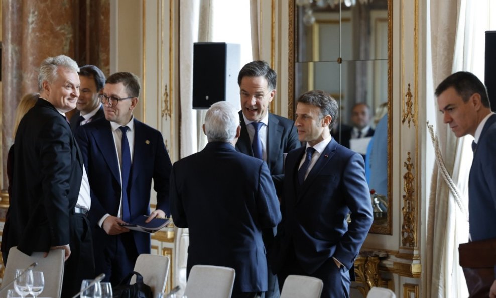 Antonio Costa, Mark Rutte, Emmanuel Macron