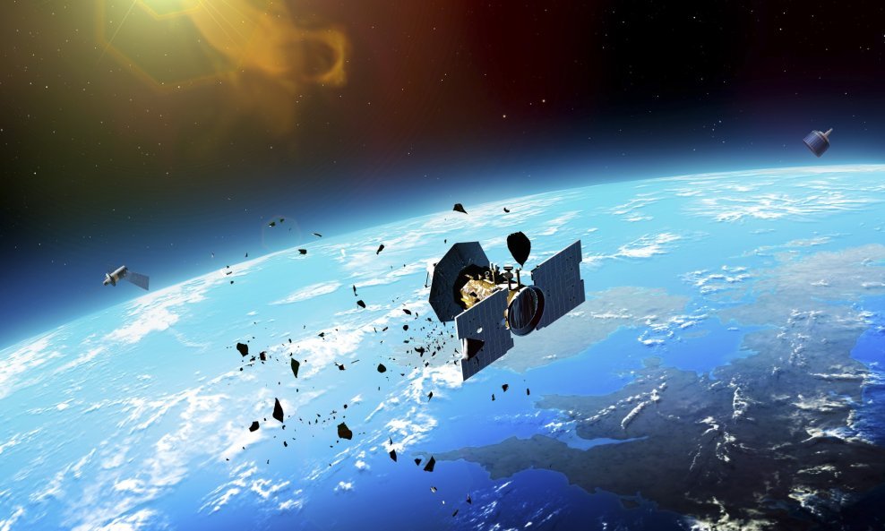 Svemirski otpad - ilustracija