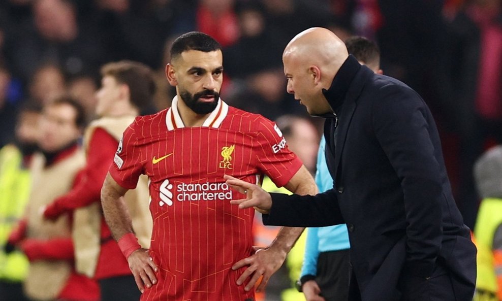 Mohamed Salah i Arne Slot Liverpool