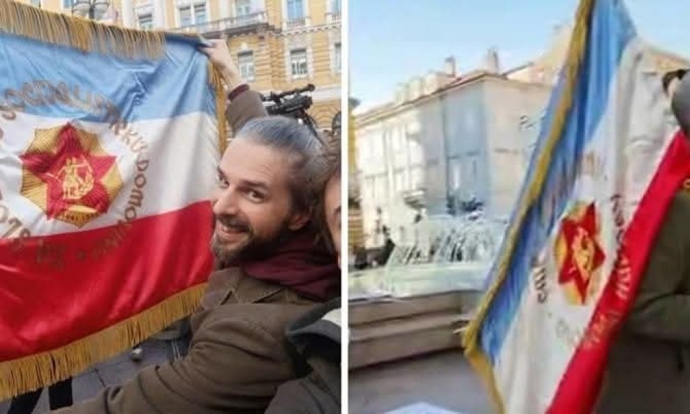 Protiv muškarca u Rijeci podignut optužni prijedlog zbog zastave s petokrakom
