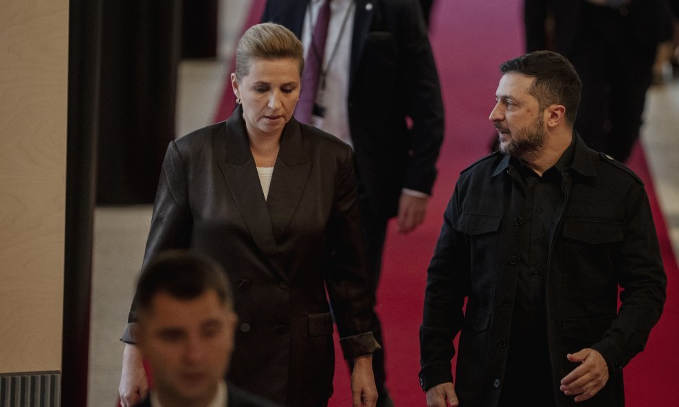 Danska premijeka Mette Frederiksen i ukrajinski predsjednik Volodimir Zelenski
