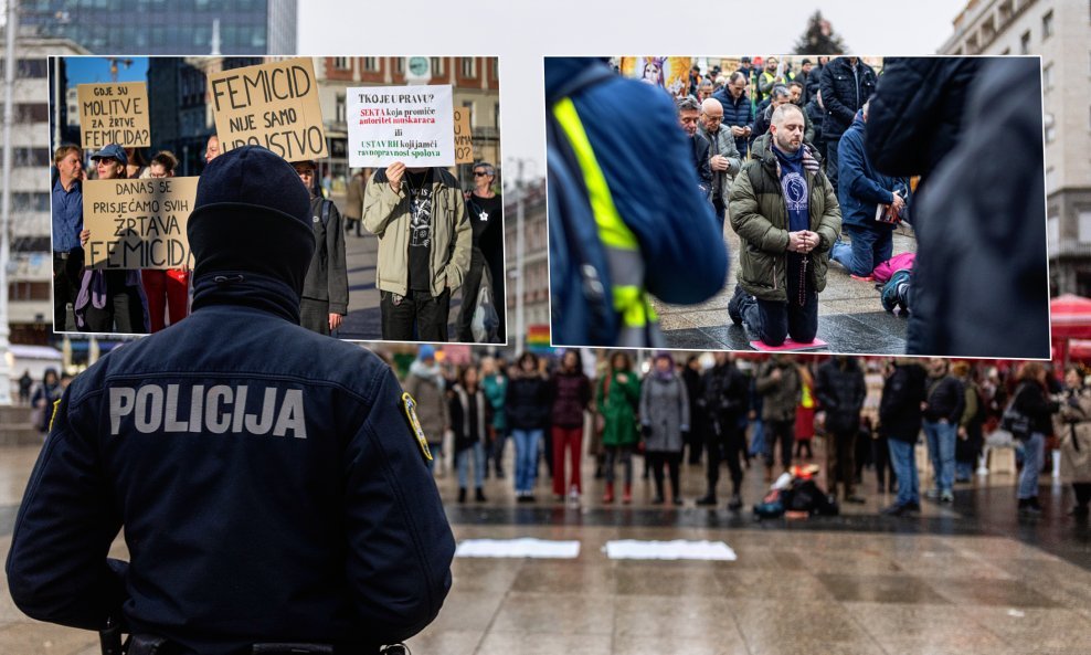 Molitelji i prosvjedi koji ih prate: Saboru predana peticija sa 70.000 potpisa za micanje 'klečavaca' s gradskih trgova