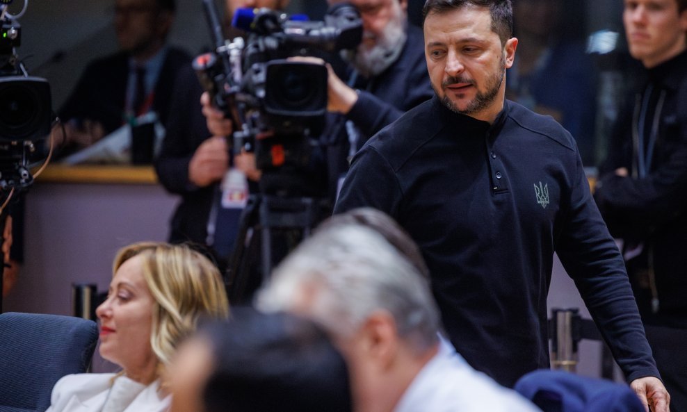 Giorgia Meloni i Volodimir Zelenski