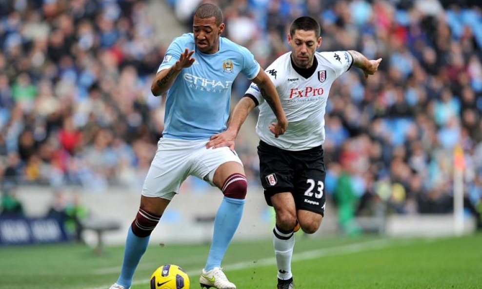 Manchester City - Fulham, Jerome Boateng i Clint Dempsey