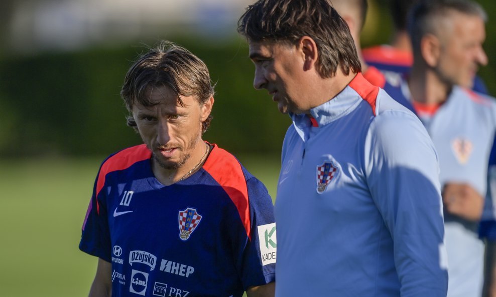 Luka Modrić i Zlatko Dalić