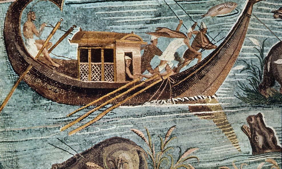 Mozaik iz Palestrine, poplava Nila