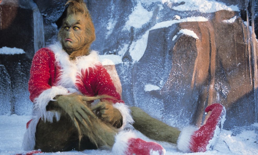Jim Carrey u filmu 'Kako je Grinch ukrao Božić'