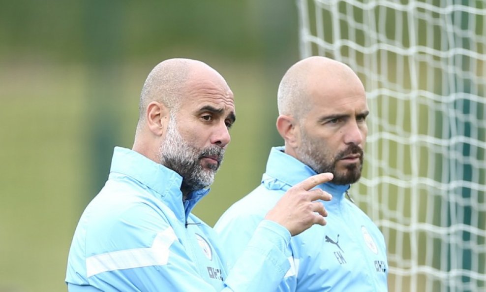 Pep Guardiola i Enzo Maresca Manchester City