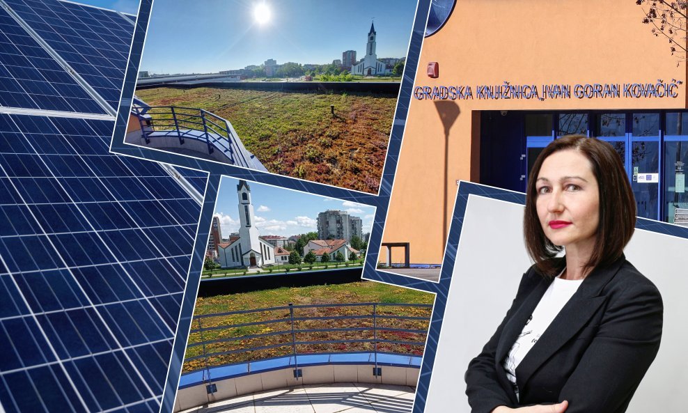 Ravnateljica Kristina Čunović ističe kako se uz pomoć biosolarnog sustava knjižnica pozicionira kao moderna javna ustanova