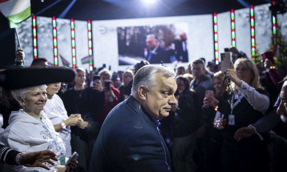 Viktor Orban na predizbornom skupu u Szegedu