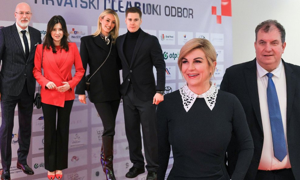 Siniša Krajač, Martina Bienenfeld, Ana Vukoja i Filip Zubčić, Kolinda Grabar-Kitarović i Jakov Kitarović