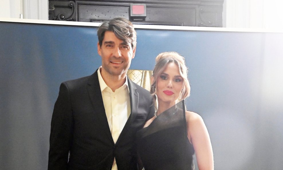 Vedran Ćorluka i Franka Batelić