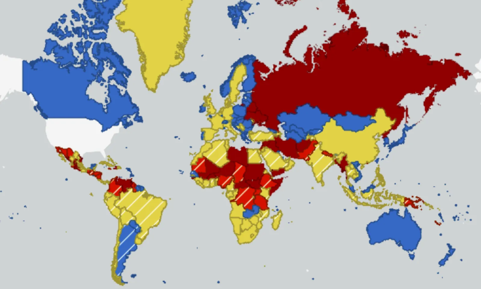 (Ne)sigurne zemlje Amerikance prema State Departmentu