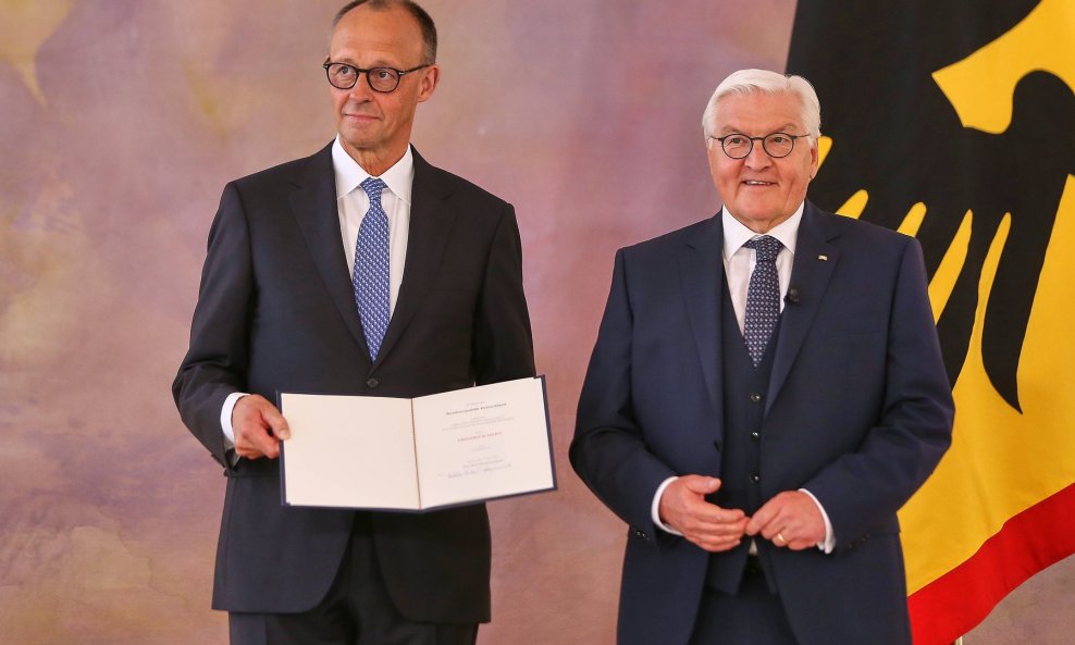 Friedrich Merz i Frank-Walter Steinmeier