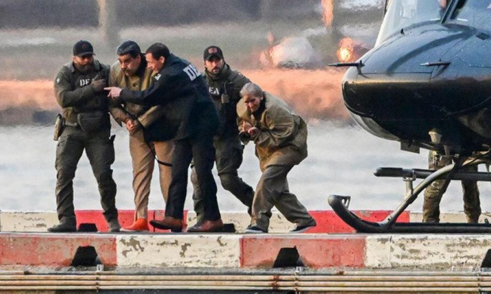 Nicolas Maduro i njegova supruga Cilia na putu prema sudu