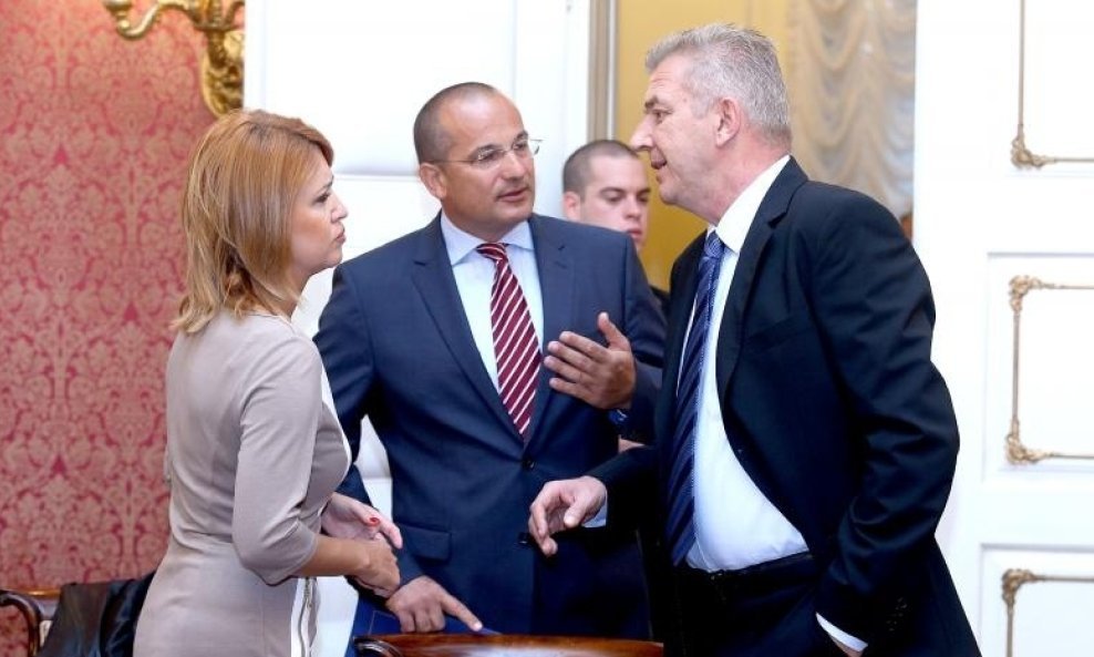 Milanka Opačić, Orsat Miljenić i Ranko Ostojić