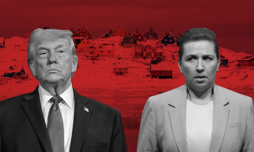 Donald Trump i Mette Frederiksen