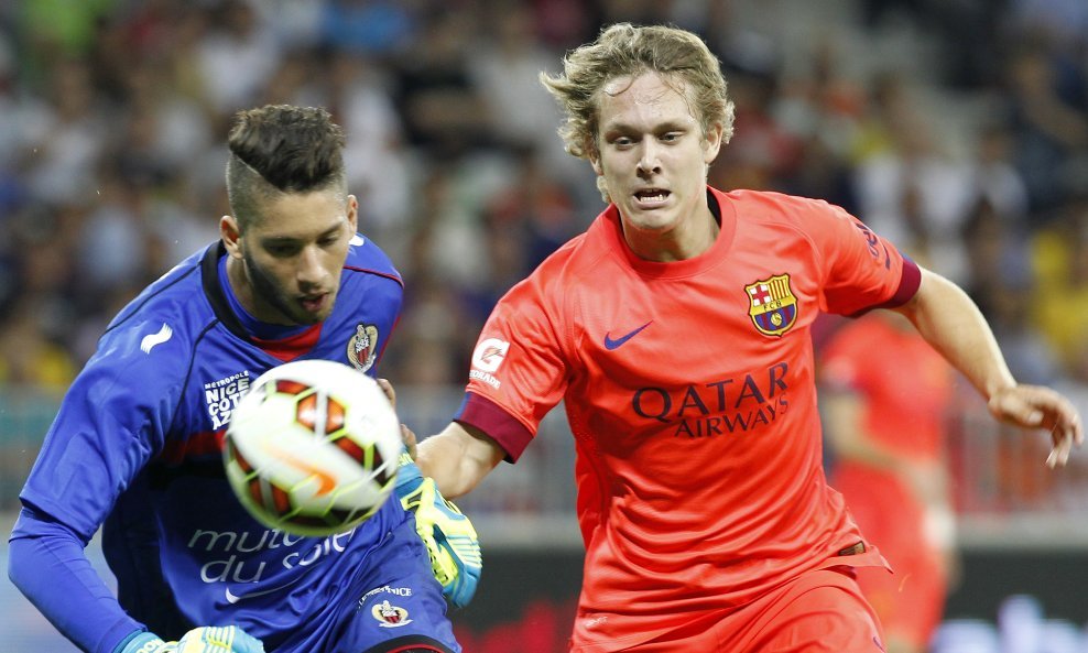 Alen Halilović (desno) iz vremena dok je bi igrač Barcelone