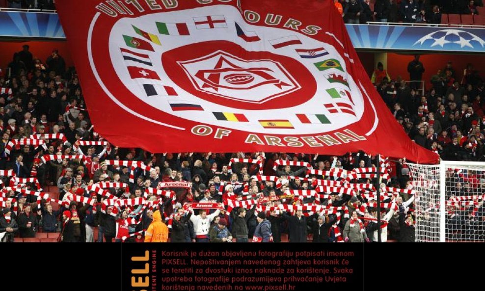 Arsenal, navijači, Liga prvaka 2009-10