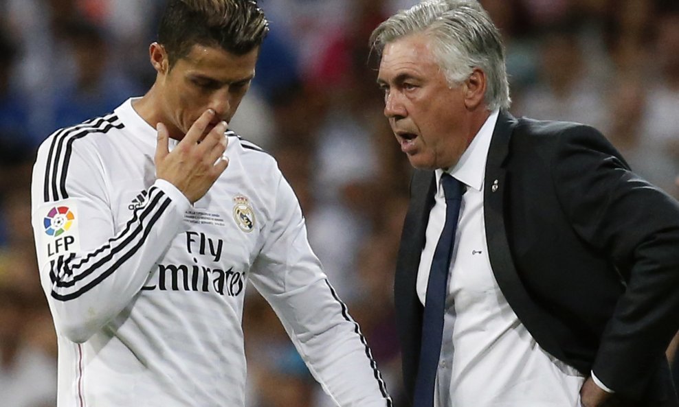 Cristiano Ronaldo i Carlo Ancelotti