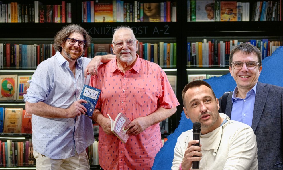 Tportalovi sugovornici: pisac self-help hitova Bruno Šimleša i Seid Serdarević, glavni urednik Frakture, koja izdaje uspješnice iz manufakture obitelji Bucay