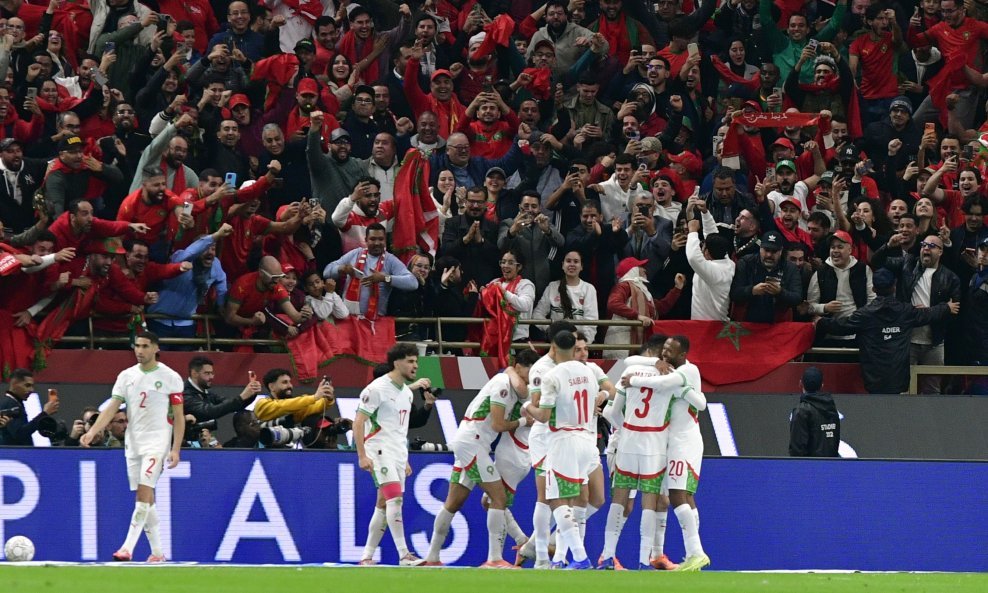 Slavlje igrača Maroka