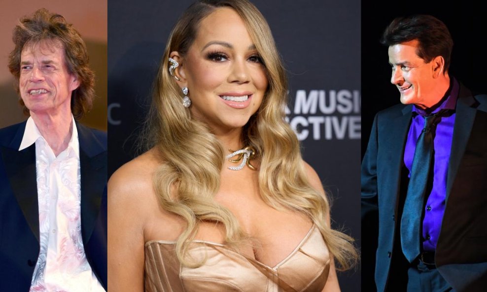 Mick Jagger, Mariah Carey, Charlie Sheen