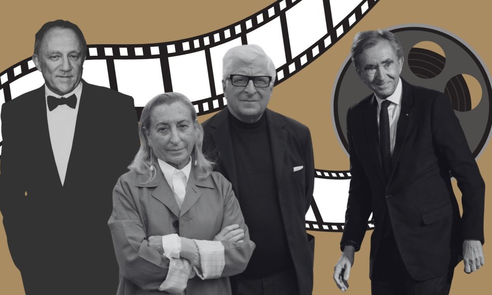 François-Henri Pinault, Patrizio Bertelli i Miuccia Prada, Bernard Arnault