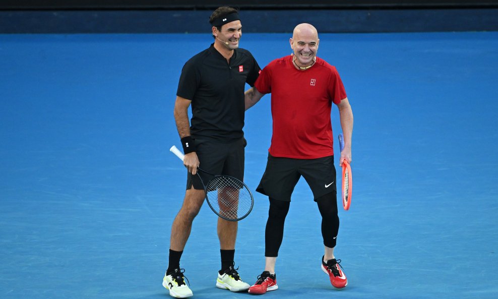 Andre Agassi i Roger Federer