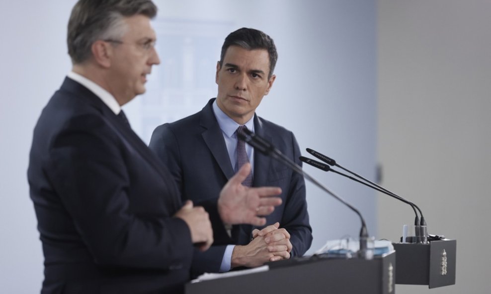 Andrej Plenković i Pedro Sanchez