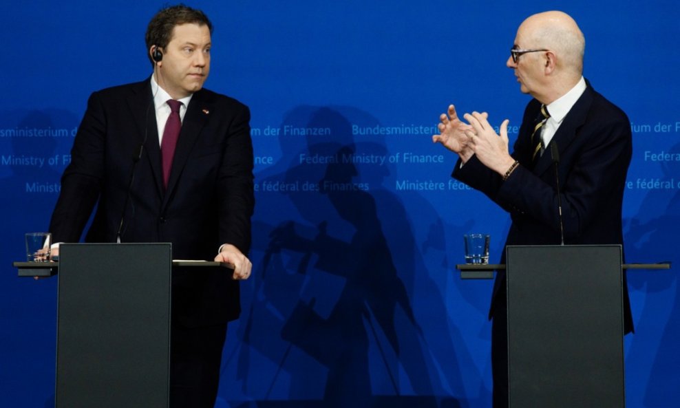 Roland Lescure (desno) i Lars Klingbeil