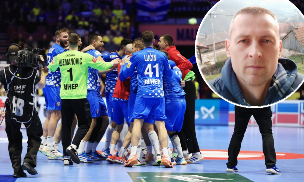 Hrvatska reprezentacija / Vladimir Šujster (u krugu)